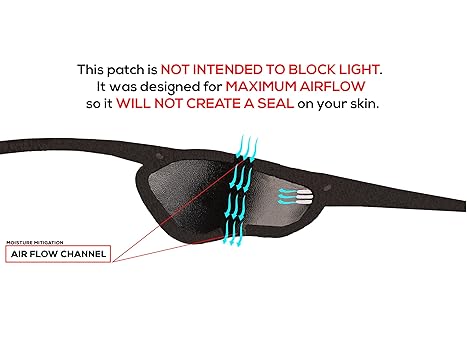 Amazon.com: Eye Patch, Black, Concave, Air Vents, Adult Size